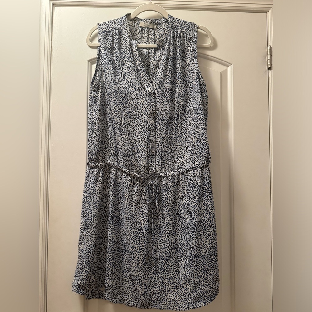 Dalia - white & blue summer dress
